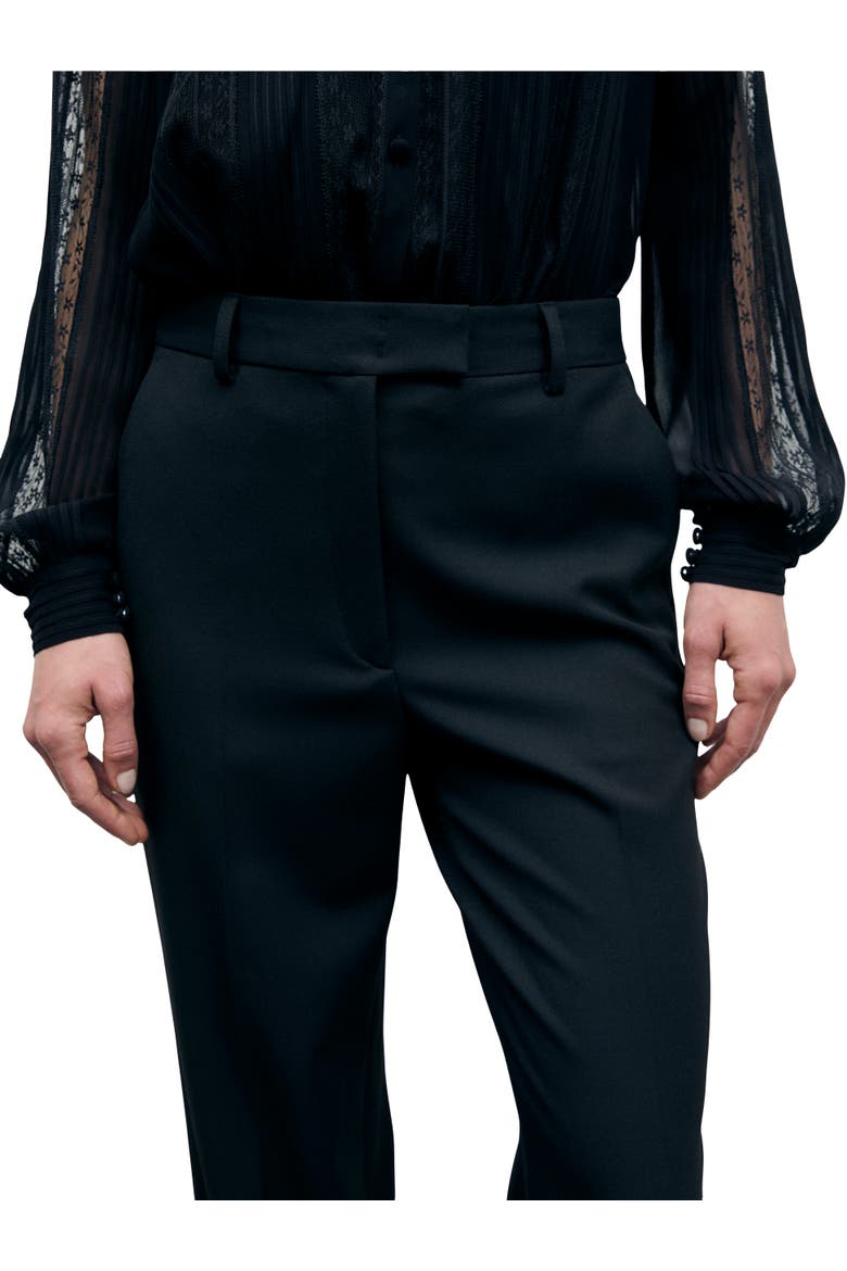 High Waisted Wide Leg Trousers, Alternate, color, Black