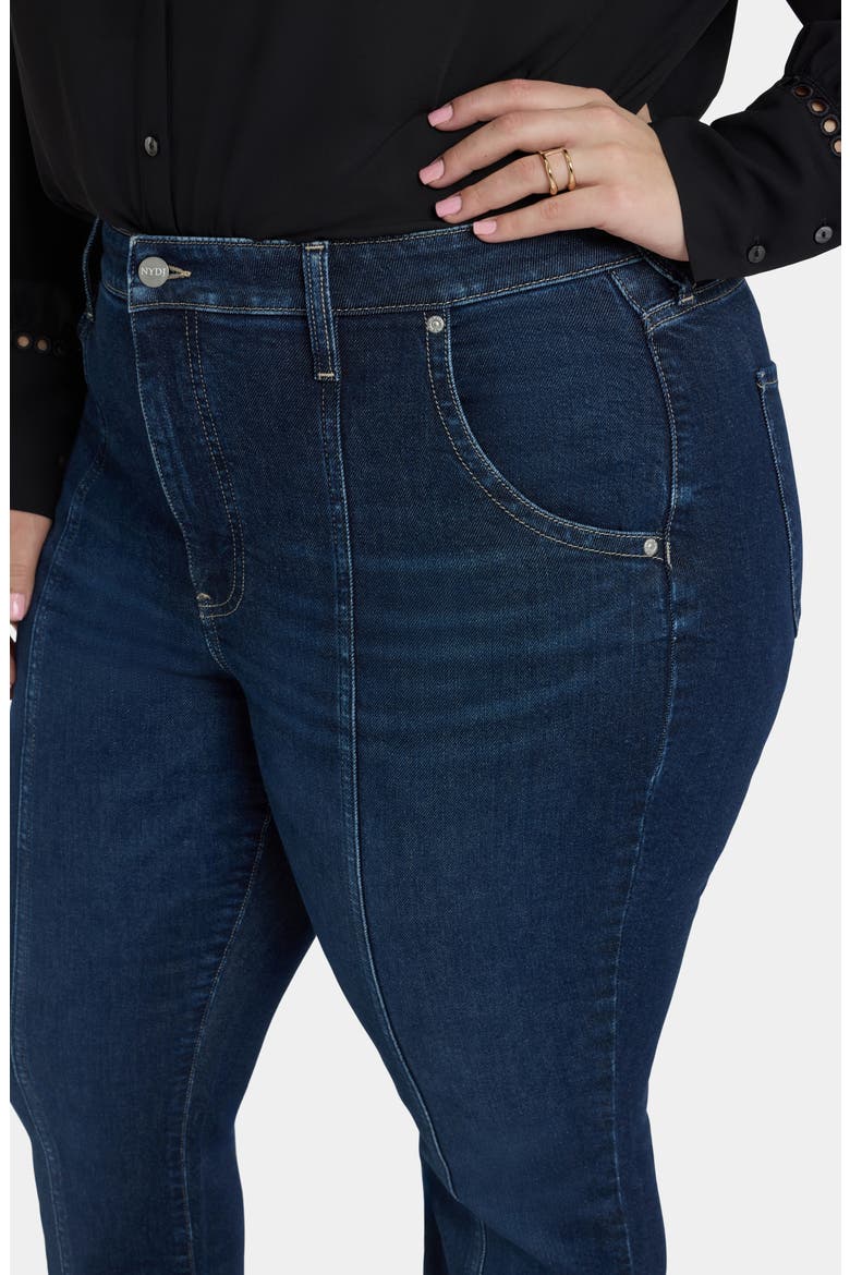 Billie Seamed High Waist Mini Bootcut Jeans, Alternate, color, INDIGO SEINE