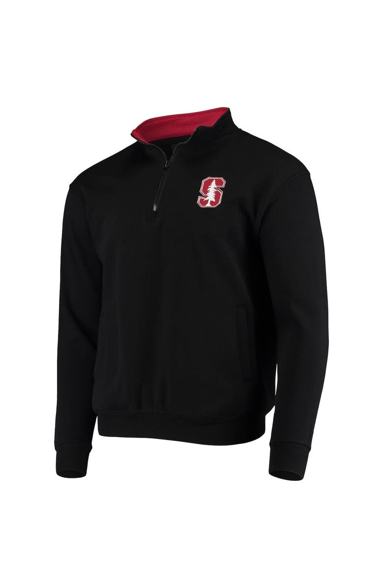 COLOSSEUM Men's Colosseum Black Stanford Cardinal Tortugas Logo Quarter-Zip Jacket, Alternate, color, Black