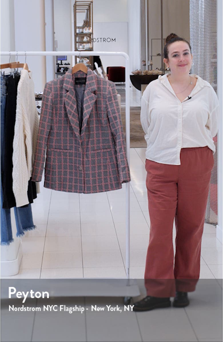 Plaid Tweed Blazer, sales video thumbnail