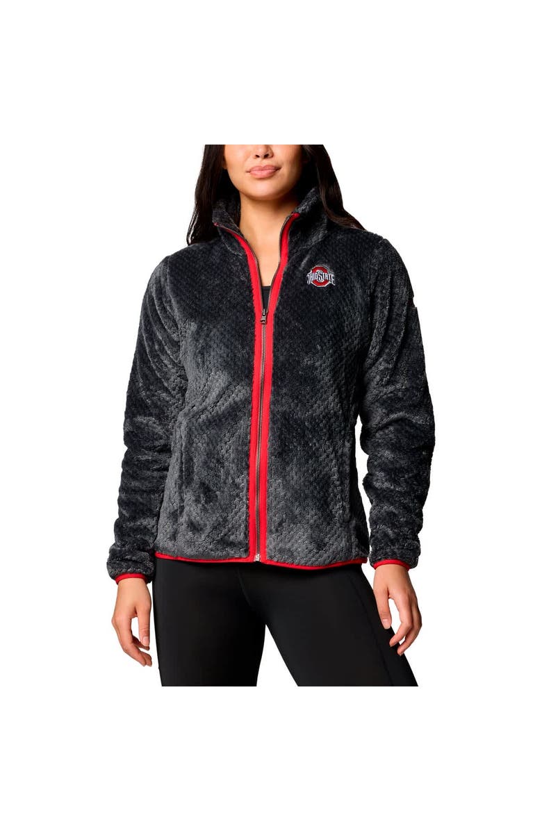 Columbia Women's Columbia  Black Ohio State Buckeyes Fireside II Sherpa Full-Zip Jacket, Alternate, color, 