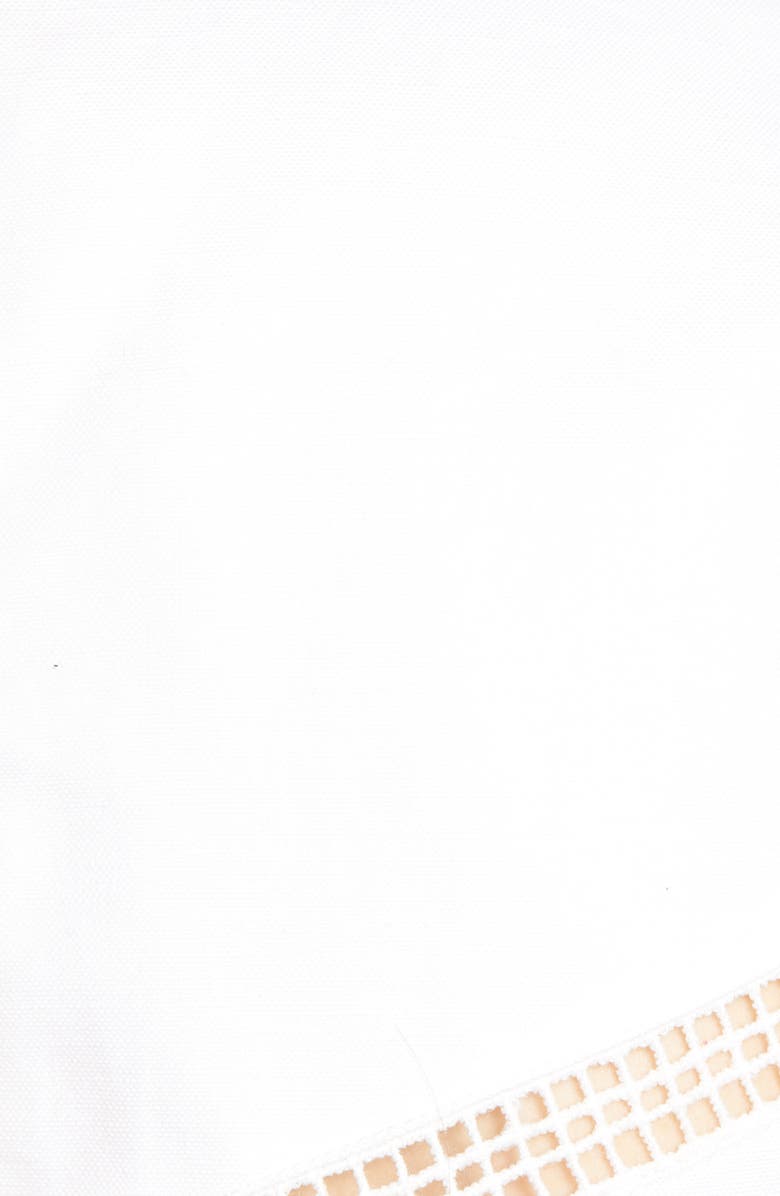 Rebecca Minkoff Lucia Lace Inset Linen & Cotton Blouse, Alternate, color,