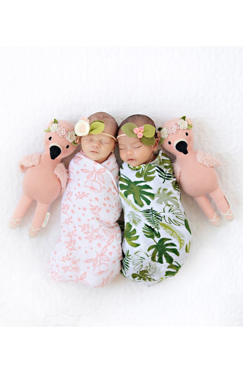 cuddle+kind cuddle + kind Mini Penelope the Flamingo Stuffed Animal, Alternate, color, Pink