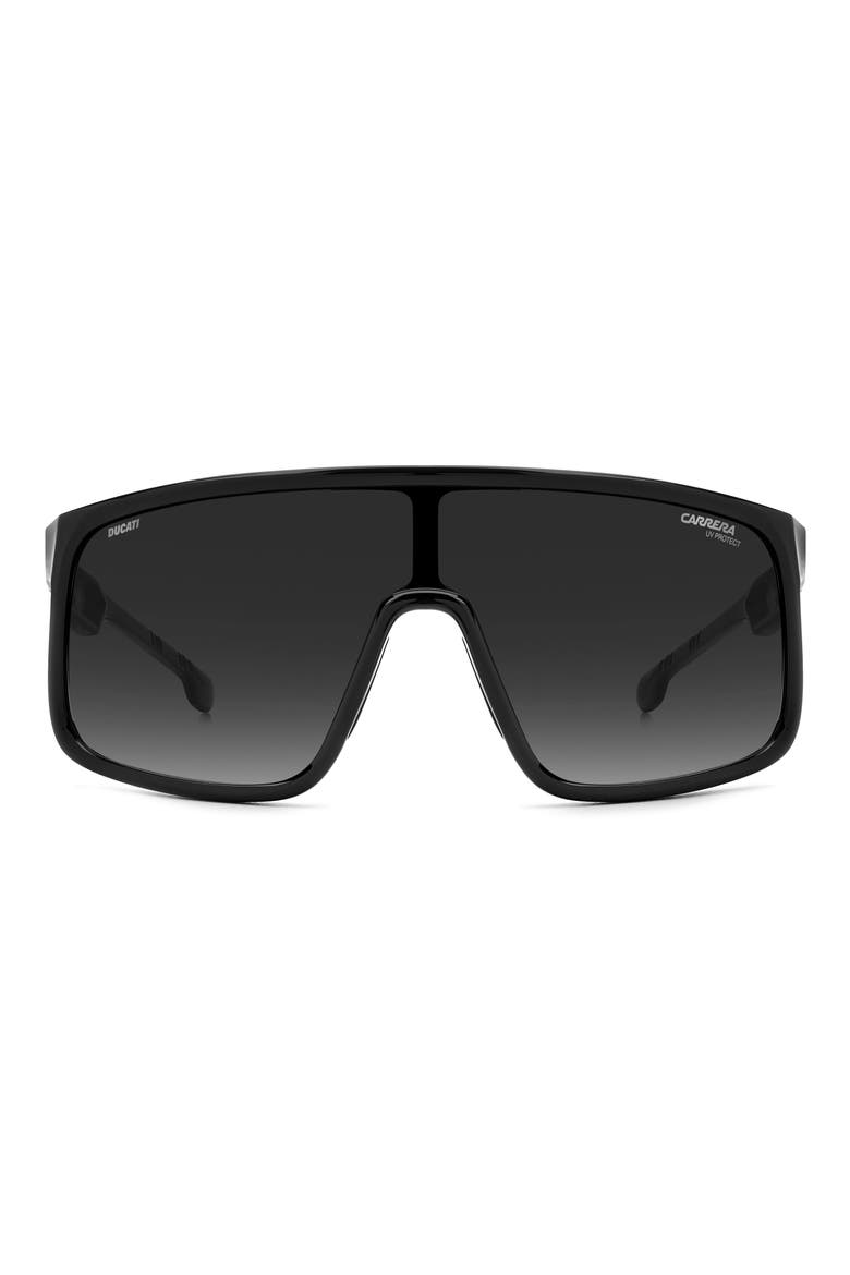 99mm Shield Sunglasses, Main, color, BLACK/ GREY SHADED