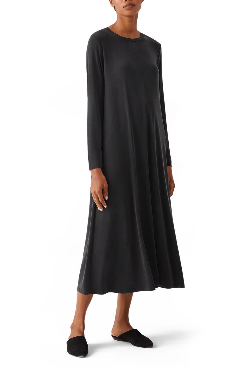 Eileen Fisher Long Sleeve Shift Dress, Main, color, 