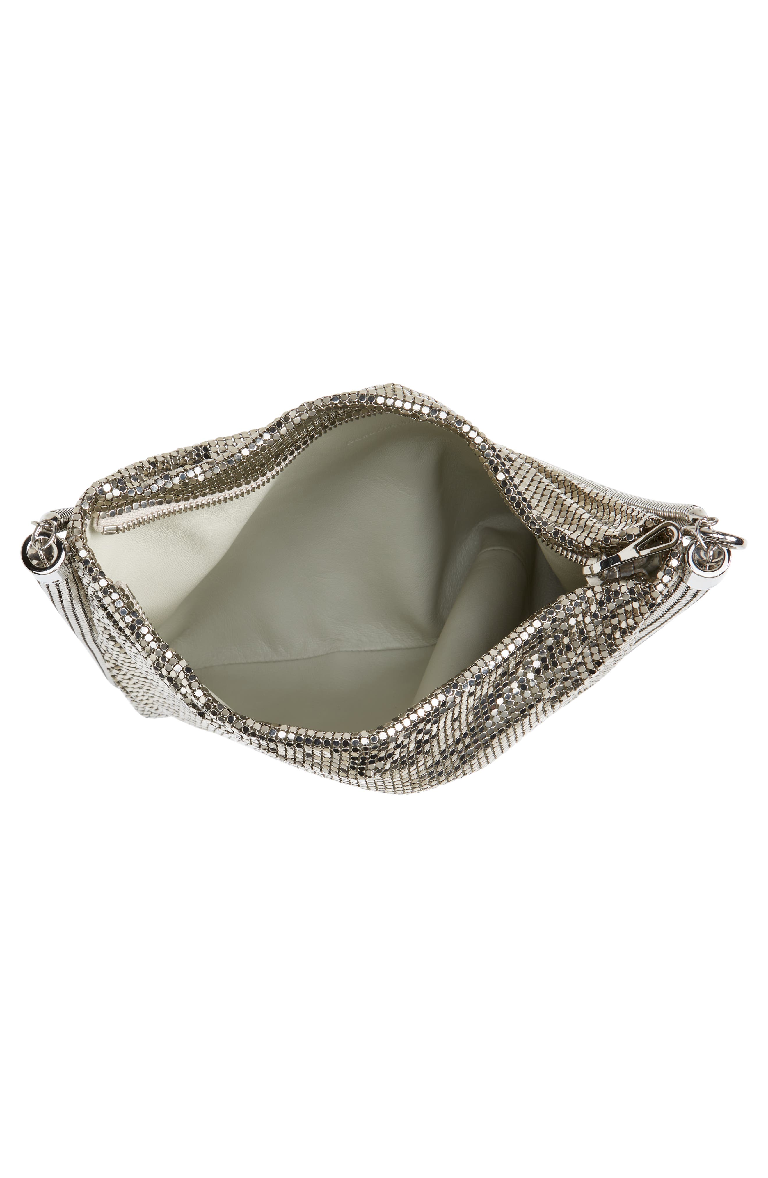 Rabanne Pixel Tube Shoulder Bag, Alternate, color, P040 Silver