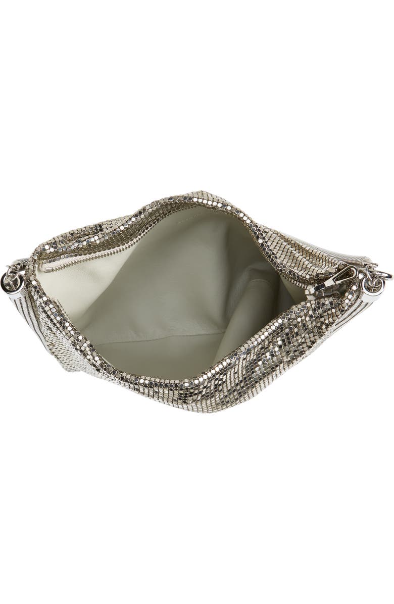 Rabanne Pixel Tube Shoulder Bag, Alternate, color, P040 Silver