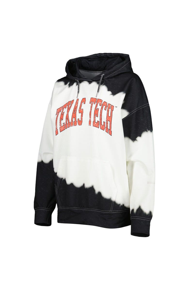 GAMEDAY COUTURE Women's Gameday Couture White/Black Texas Tech Red Raiders For the Fun Double Dip-Dyed Pullover Hoodie, Alternate, color, White
