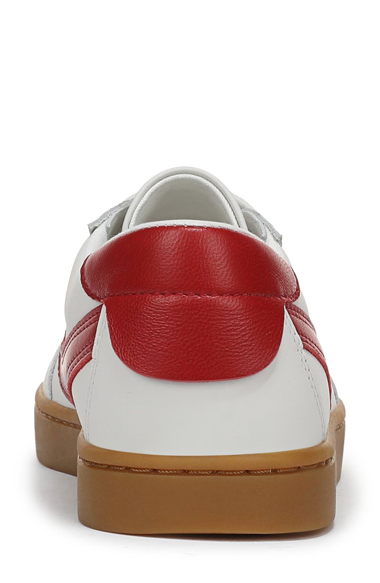 Korrin Sneaker, Alternate, color, CHALK WHITE/DEEP CRIMSON