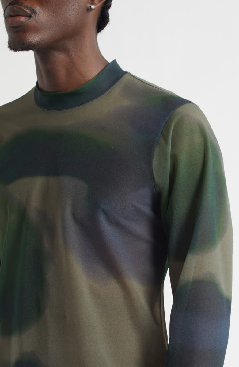 Homme Plissé Issey Miyake Dawn Sheer Shirt, Alternate, color, Gray