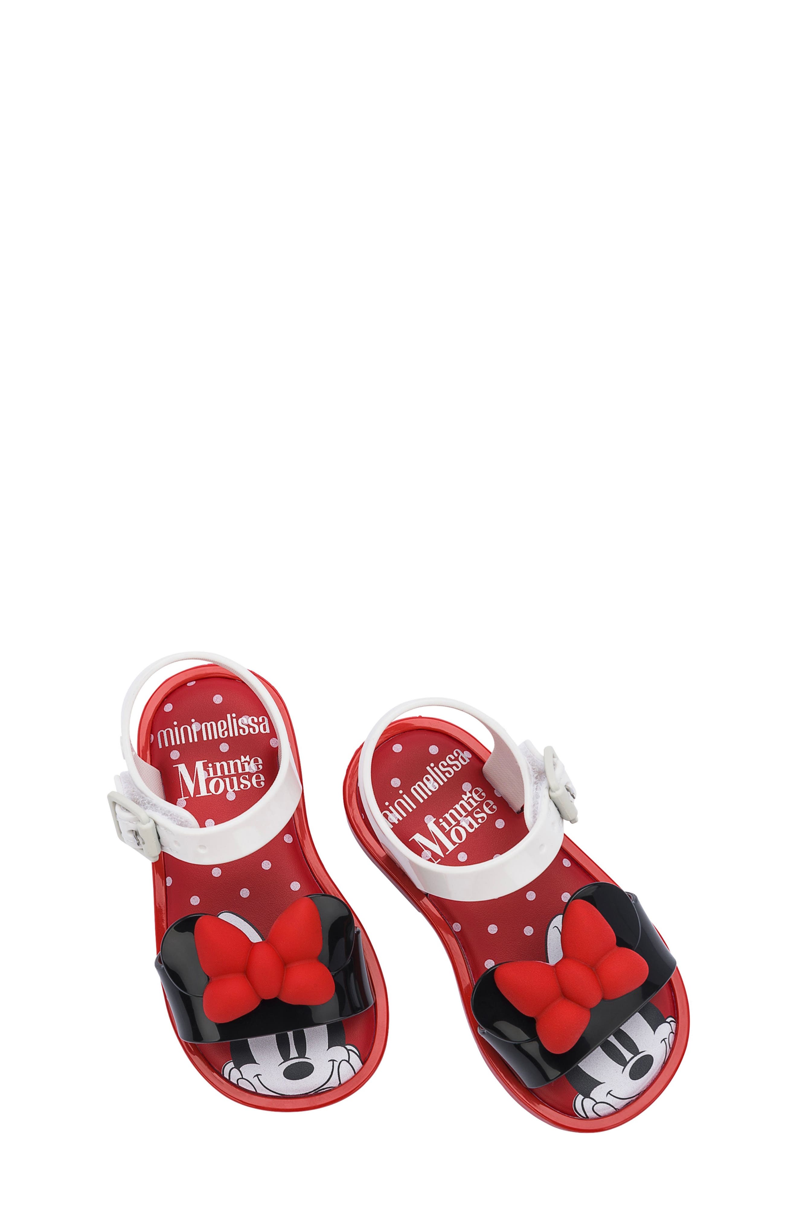 Mini Melissa x Disney<sup>®</sup> Minnie Mouse Sandal, Alternate, color, 