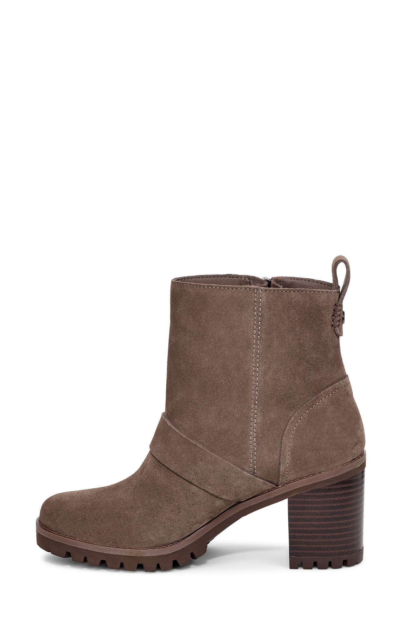Fern Waterproof Bootie, Alternate, color, MOLE SUEDE