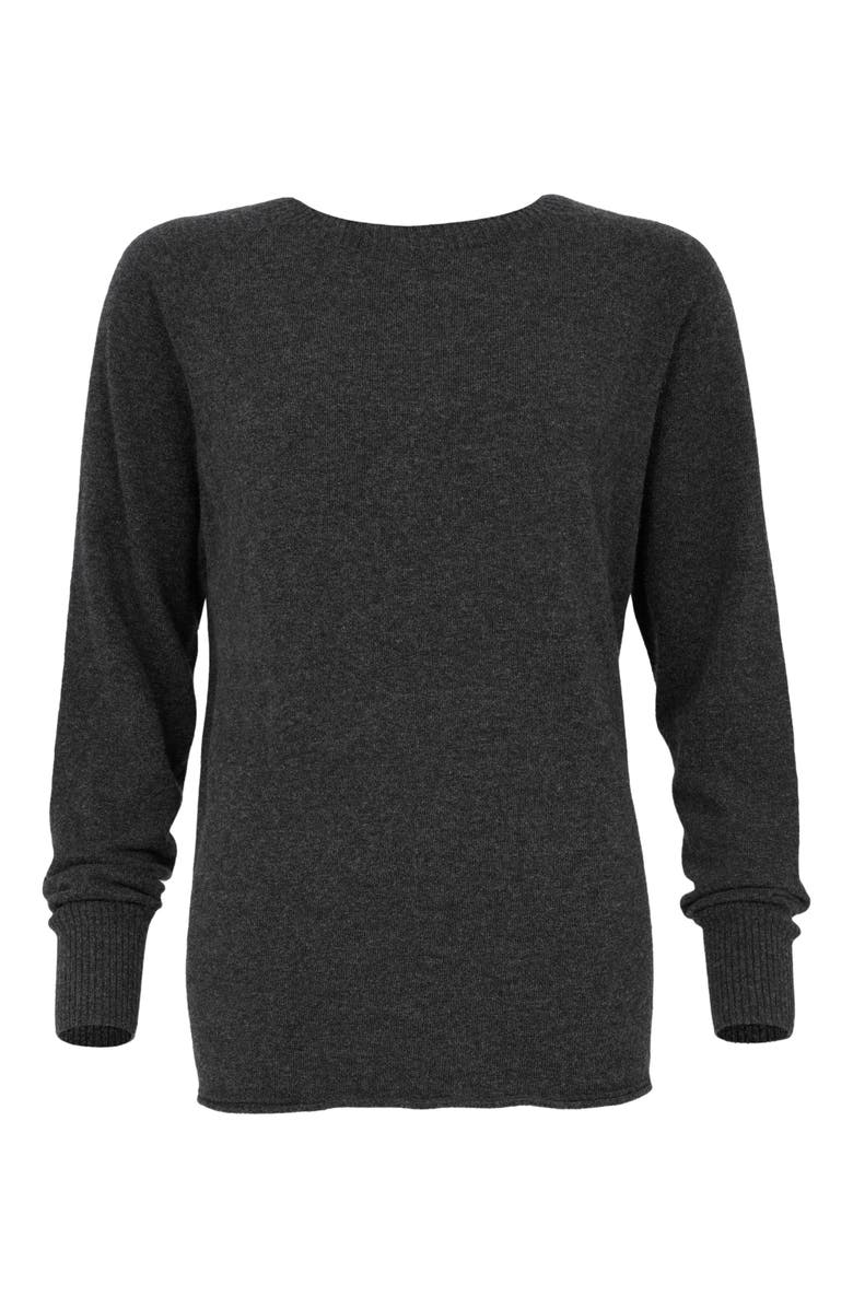 Celtic & Co. Geelong Slouch Crew Sweater, Alternate, color, Charcoal