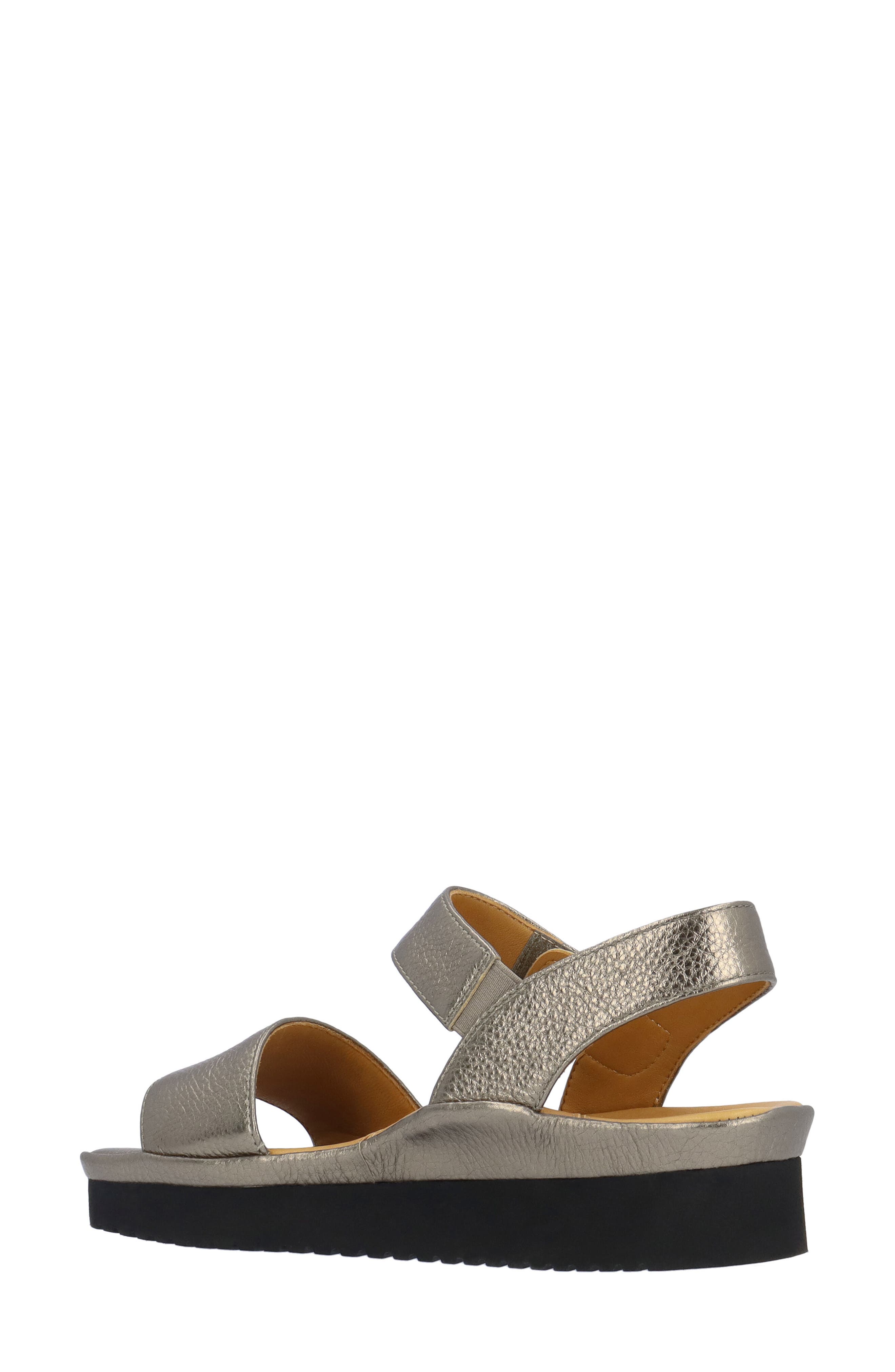 L'Amour des Pieds Abrilla Ankle Strap Sandal, Alternate, color, Hematite