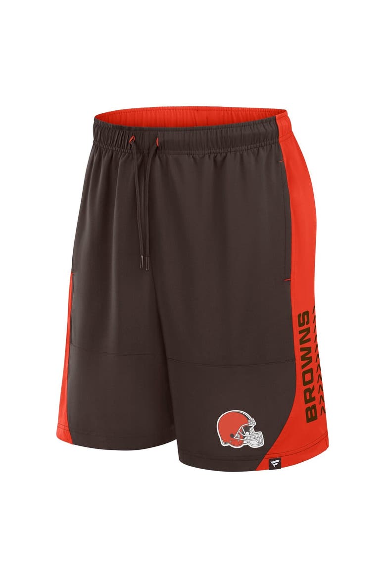 Men's Fanatics Brown Cleveland Browns No Defense Shorts, Alternate, color, Brown