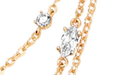 Ettika Cubic Zirconia Layered Y-necklace In Gold