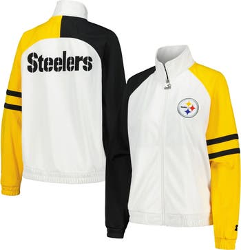 STARTER Women's Starter White Pittsburgh Steelers Curve Ball