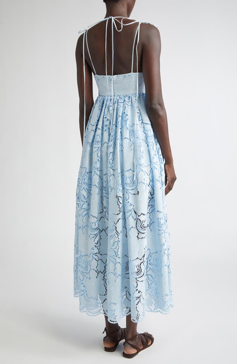 Erdem Cutwork Embroidered Dress, Alternate, color, Dream Blue