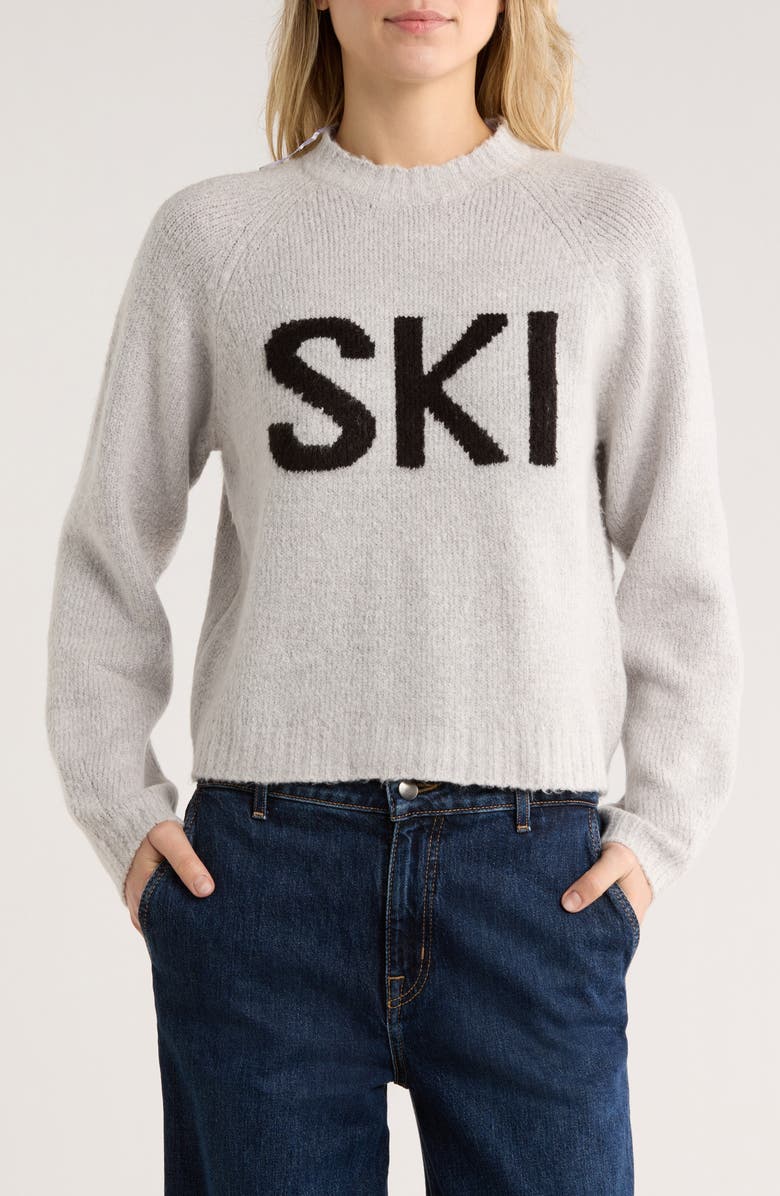 RDI Ski Crewneck Sweater, Main, color, Grey Mix