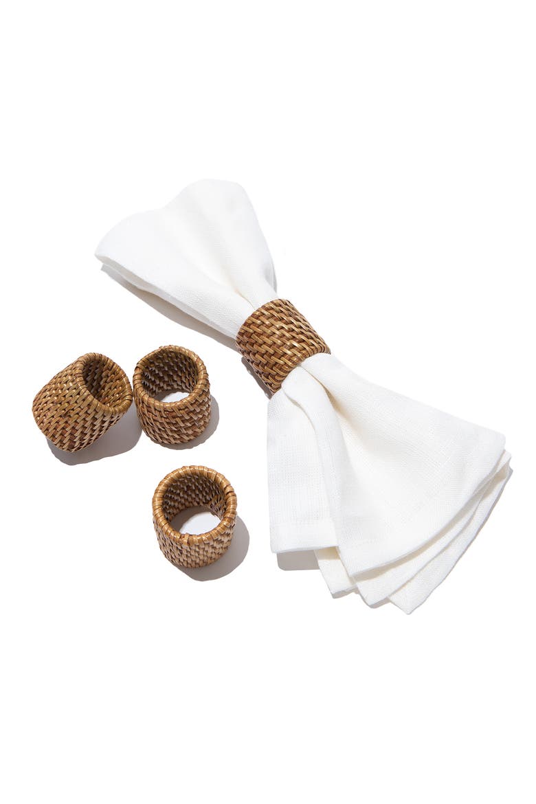 Everyday Napkin Rings - Set of 4, Alternate, color, Natural 1.6"