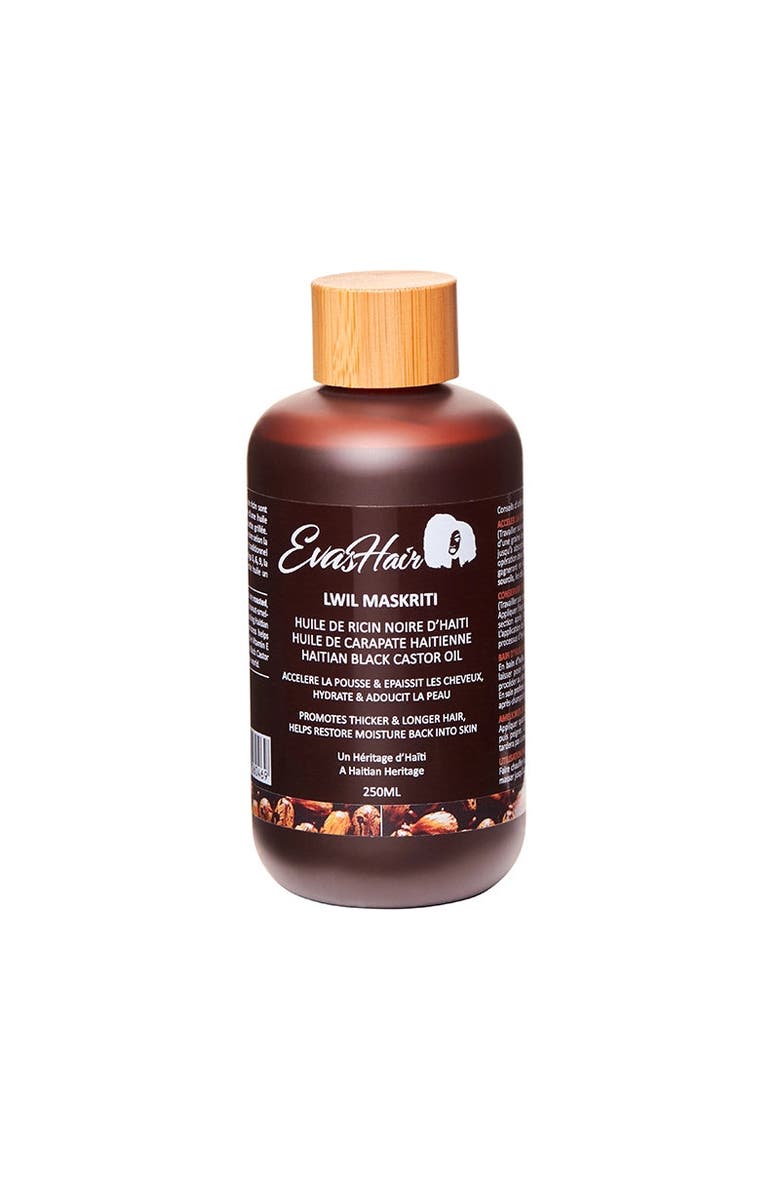 EvasHair Haitian Black Castor Oil, Main, color, Brown