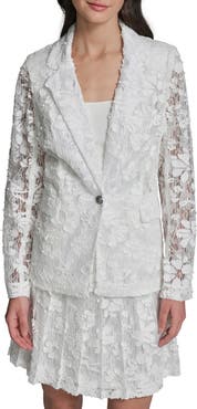 KARL LAGERFELD PARIS All Over Lace Blazer