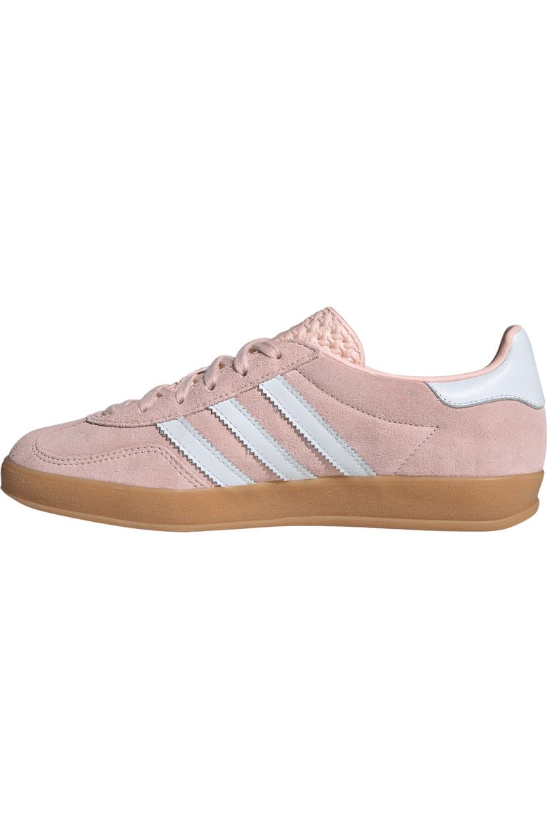 adidas Gazelle Indoor Sneaker, Alternate, color, Sandy Pink/ White/ Gum