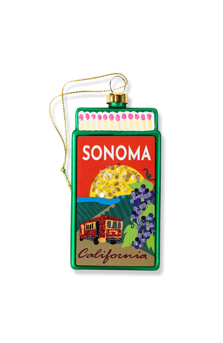 Furbish Matchbook Ornament - Sonoma, Main, color, Green