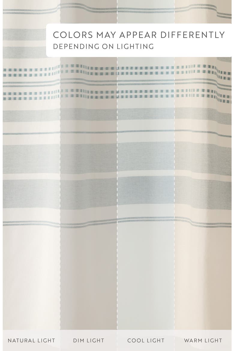 Mixed Stripe Shower Curtain, Alternate, color, PLACEMENT STRIPE LIGHT BLUE