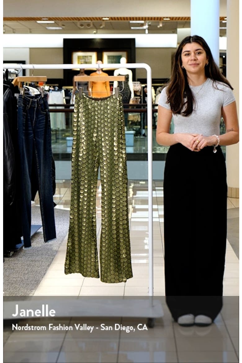 Wilder Days Sequin Flare Leg Pants video