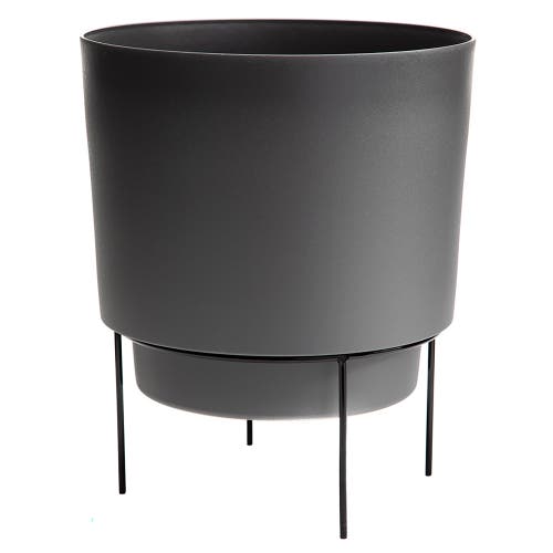 Bloem 6 Inch Hopson Round Planter In Black