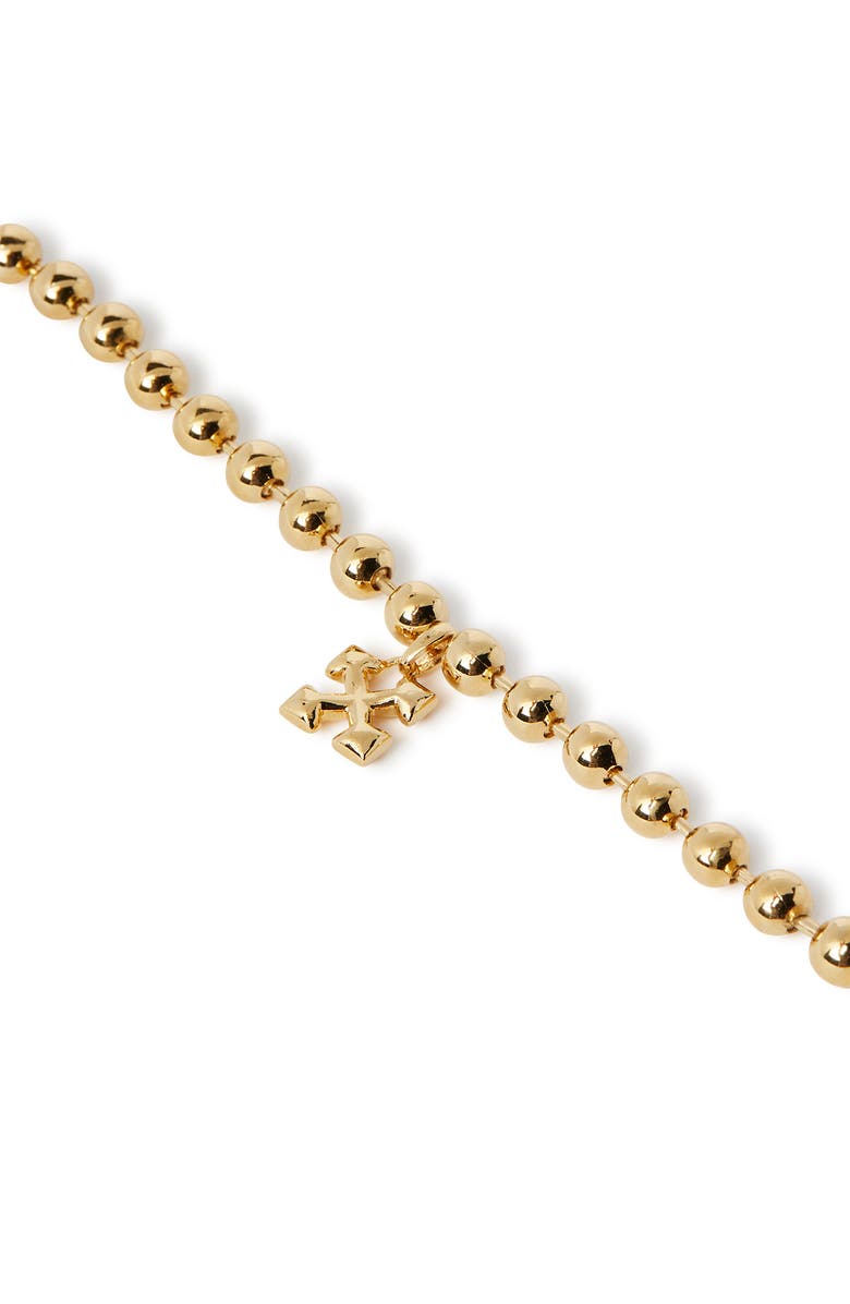 OFF WHITE Women's Arrow Ball Chain Bracelet, Alternate, color,
