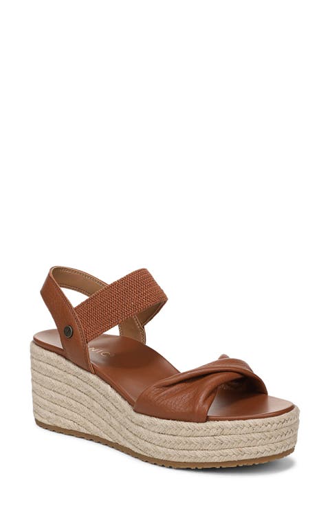 Darla Espadrille Platform Slide Sandal (Women)