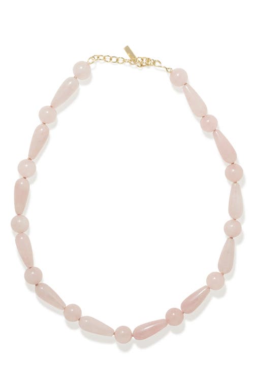 Completedworks The Depths Of Time Chalcedony Beaded Necklace In Pink
