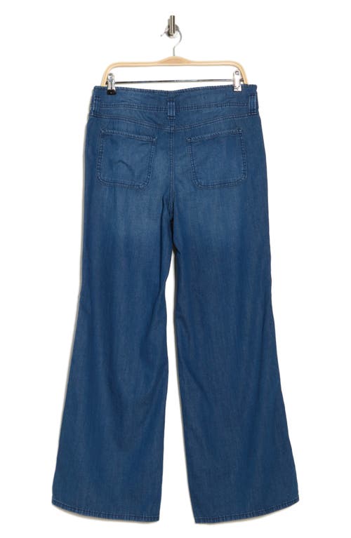 Nydj Teresa High Waist Wide Leg Clean Hem Jeans In Mission Blue