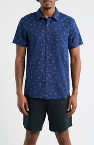 Brixton Charter Print Short Sleeve Button-Up Shirt