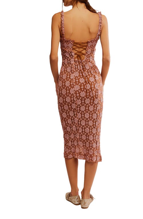 Free People Lucinda Lace Midi Ginger Combo
