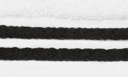 Sferra Aura Nuova Hand Towel In White/black