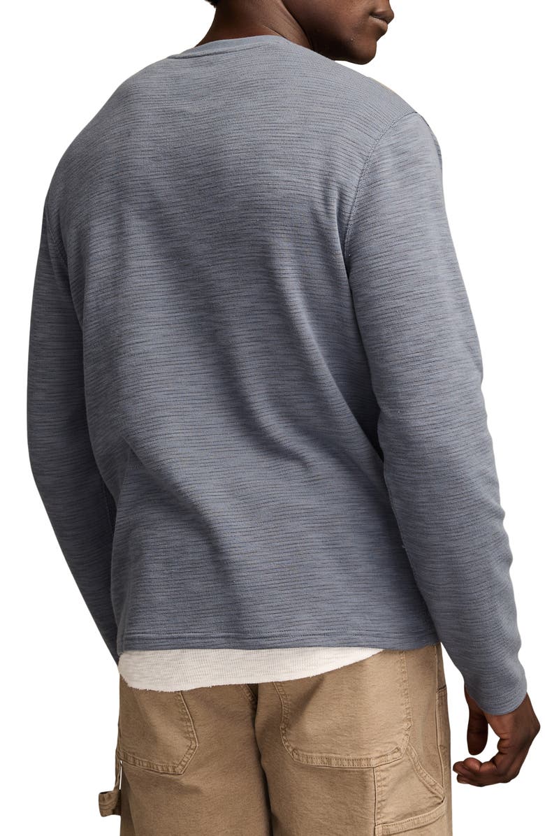 Lucky Brand Double Face Cotton Henley, Alternate, color, Flint Stone