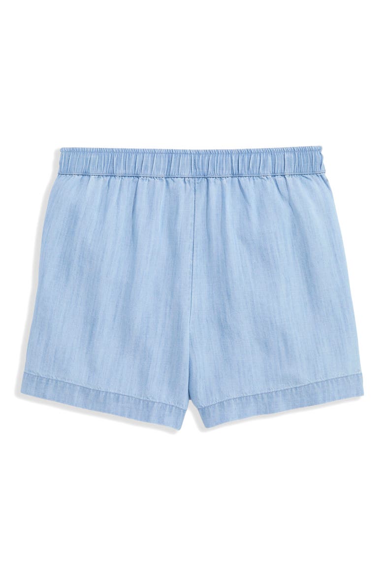 Kids' Chambray Shorts, Alternate, color, LIGHT ACID WASH