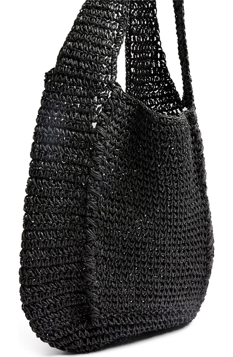 Topshop Bali Slouchy Straw Tote, Alternate, color,