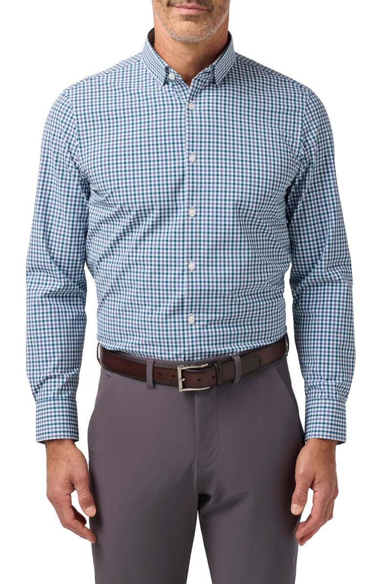 Mizzen+Main Leeward Trim Fit Performance Button-Up Shirt, Main, color, 