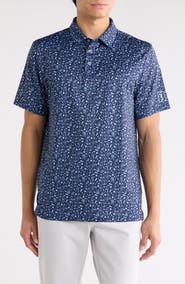 PGA TOUR Short Sleeve BBQ Printed Polo