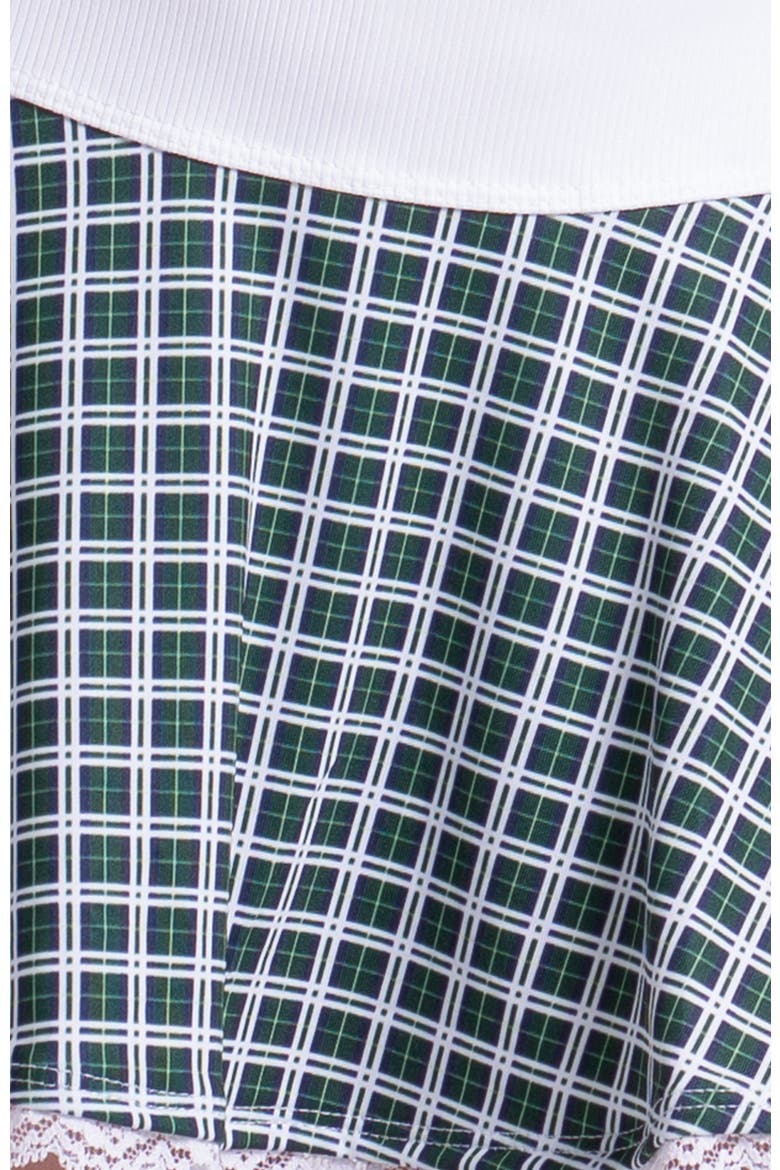 Preppy Please Flounce Skirt, Alternate, color, Green