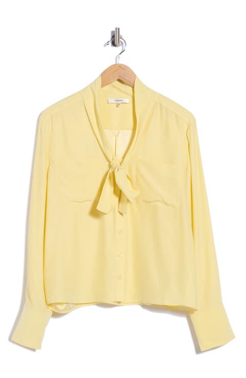 The Silk Modern Tie Blouse
