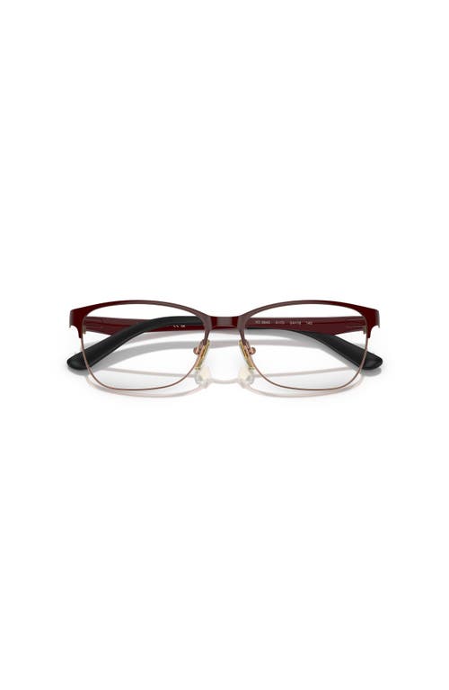 Vogue Eyewear 54mm Square Optical Glasses In Gold