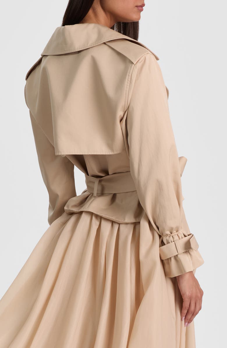 Alice + Olivia Nevada Double Breasted Jacket, Alternate, color, Latte
