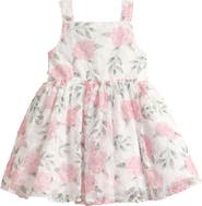 Pippa & Julie Kids' Emily Print Soutache Party Dress