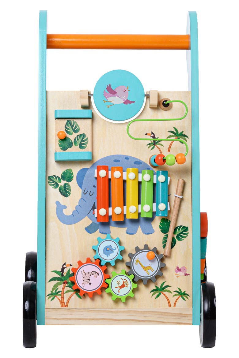 Preschool Play Lab Wooden Walker & Activity Station, Alternate, color, ASSORTED