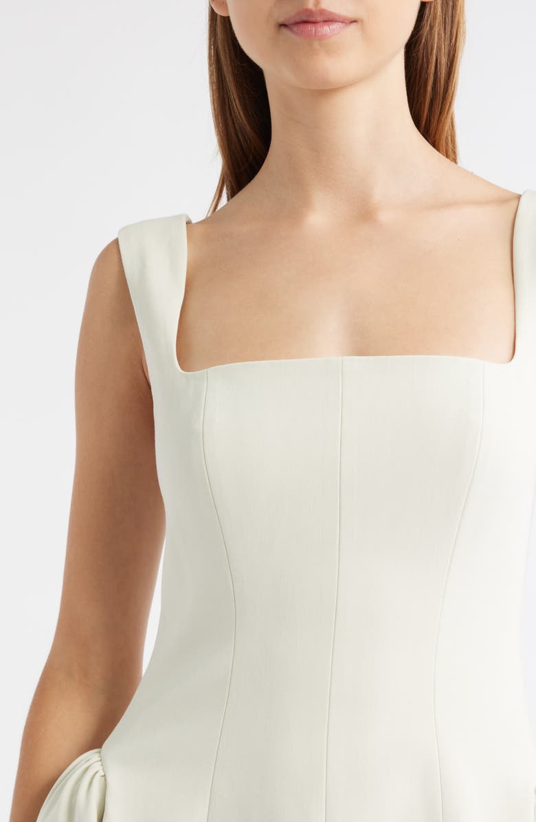 Delfi Collective Madeline Sleeveless Midi Dress, Alternate, color, Chalk